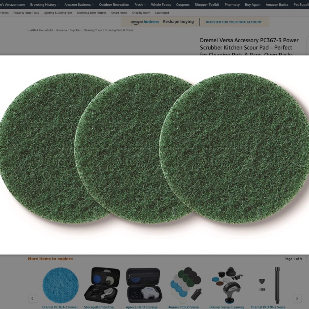 Dremel Versa PC367-3 Power Scrubber Scour Pad